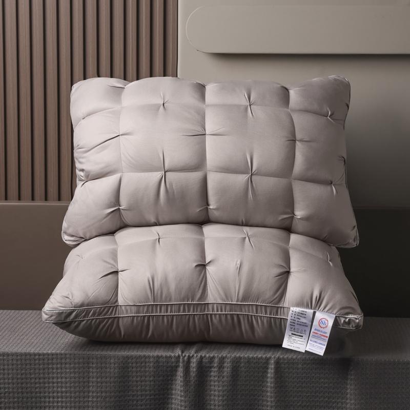 2pcs Uxury 5-Star Hotel Quality Pillow,  990G - Deep Sleep Neck Support, Non-Collapse High Pillow Core for All Seasons, Hypoallergenic Polyester Cover, Machine Washable Suitable for side sleeping, supine sleeping, prone sleeping