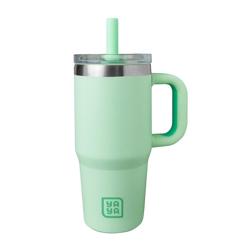 My First Travel Tumbler for Toddlers, Portable Stainless Steel Tumbler with Silicone Straw & Leak-Proof Lid, Insulated Bottle for 12+ Hrs of Cold Drinks Flask Containers