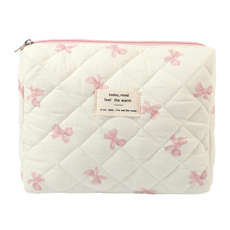 3-piece set with butterfly bow pattern, lightweight, multifunctional, fashionable storage bag with zipper design suitable for daily use, leisure travel, portable storage bag for storing cosmetics, jewelry and accessories