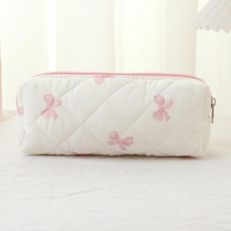 3-piece set with butterfly bow pattern, lightweight, multifunctional, fashionable storage bag with zipper design suitable for daily use, leisure travel, portable storage bag for storing cosmetics, jewelry and accessories