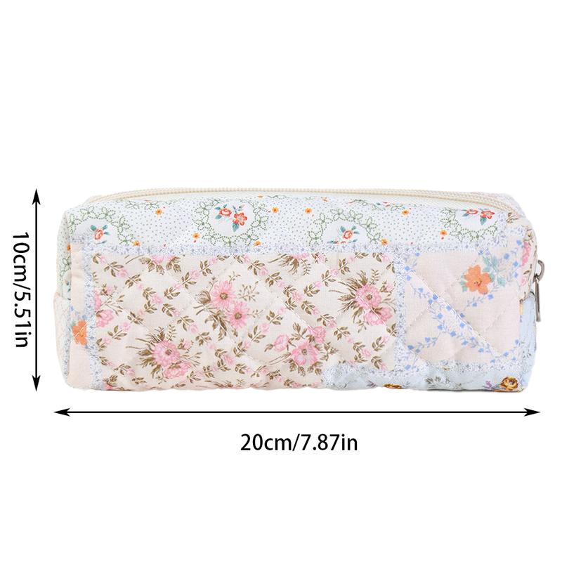 3-piece floral pattern set, lightweight, multifunctional, and stylish zipper design storage bag, suitable for daily use, leisure travel, portable storage bag for storing cosmetics, jewelry, and accessories