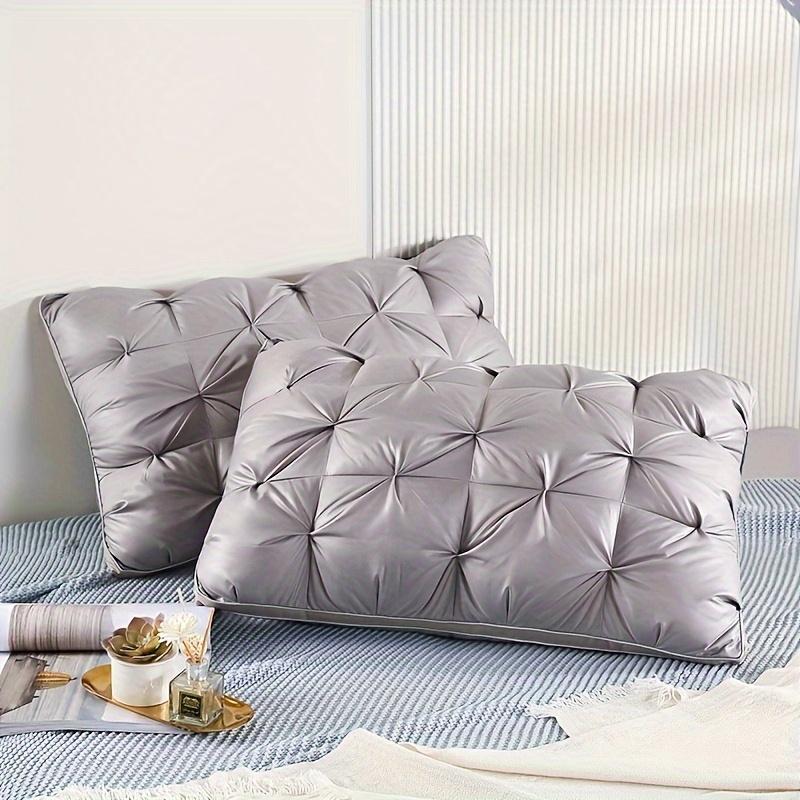 2pcs Uxury 5-Star Hotel Quality Pillow,  990G - Deep Sleep Neck Support, Non-Collapse High Pillow Core for All Seasons, Hypoallergenic Polyester Cover, Machine Washable Suitable for side sleeping, supine sleeping, prone sleeping