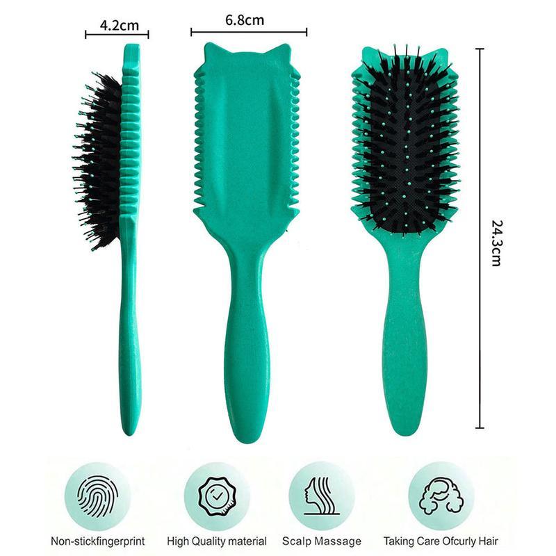 Upgraded Curl Defining Comb – Adorable Cat Ear Design, Wide Tooth Detangling Comb for Curly, Wavy & Coily Hair | Anti-Frizz, No-Pull Styling Tool for Men & Women, Perfect for Daily Use, Travel & Natural Hair Care