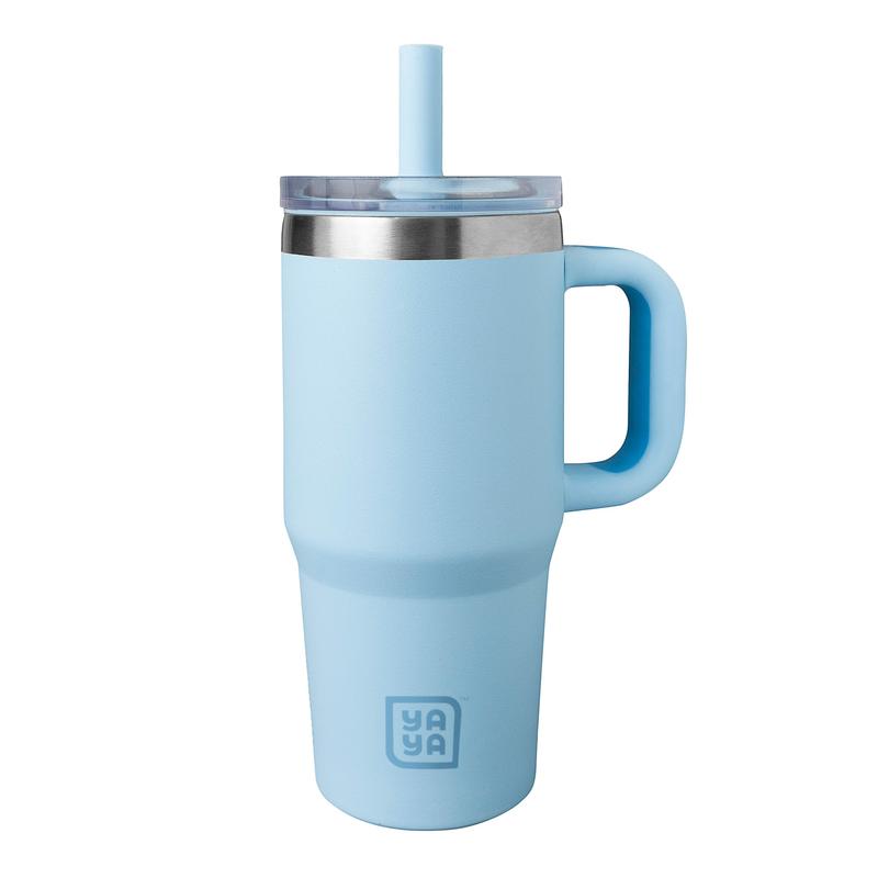 My First Travel Tumbler for Toddlers, Portable Stainless Steel Tumbler with Silicone Straw & Leak-Proof Lid, Insulated Bottle for 12+ Hrs of Cold Drinks Flask Containers